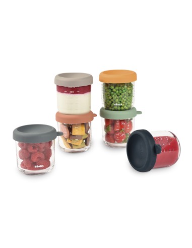 Beaba - Bebek Cam Mama Kavanozu 6lı...