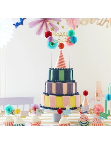 Meri Meri - Çizgili Cupcake Kiti 24 Adet