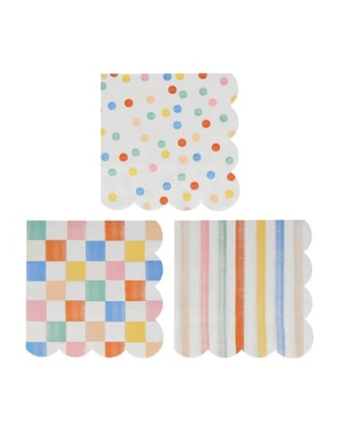 Meri Meri - Renkli Desenler Peçeteler...