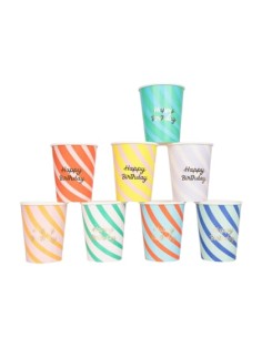 Meri Meri - Çizgili Happy...