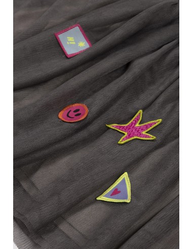 BeetleBeez - Giggly Shapes Tül Etek Gri