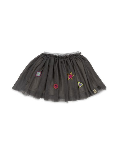 BeetleBeez - Giggly Shapes Tül Etek Gri