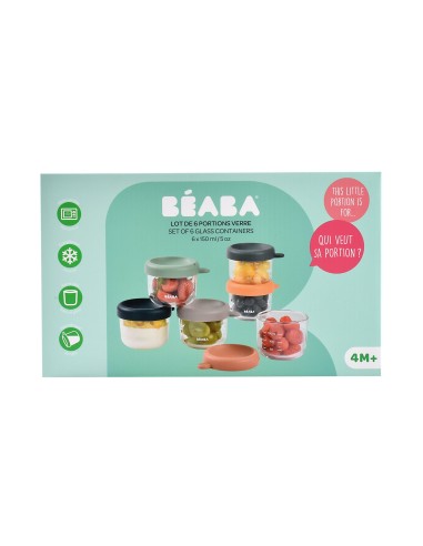 Beaba - Bebek Cam Mama Kavanozu 4lü... Beaba - Bebek Cam Mama Kavanozu 4lü...