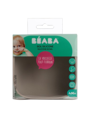 Beaba - Vakumlu Silikon Kase Grey Beaba - Vakumlu Silikon Kase Grey