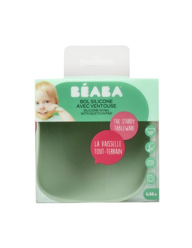 Beaba - Vakumlu Silikon Kase Sage Green