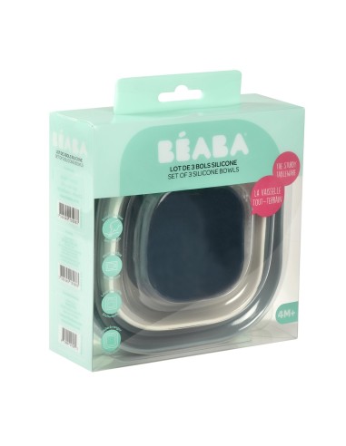 Beaba - 3 Parça Silikon Kase Seti...