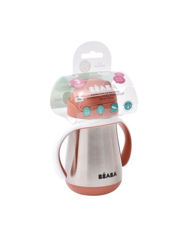 Beaba - Çelik Pipetli Suluk 250 ml... Beaba - Çelik Pipetli Suluk 250 ml...