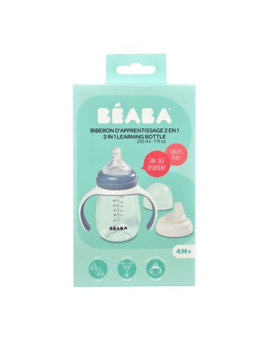 Beaba - Biberon 210 ml Windy Blue Beaba - Biberon 210 ml Windy Blue