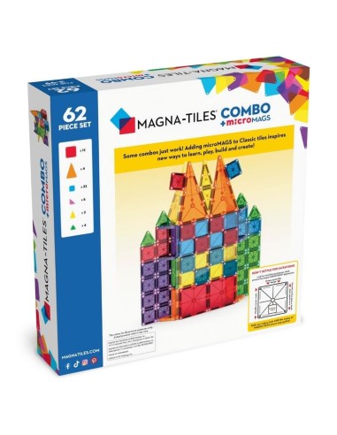 Magna Tiles - Combo + microMAGS 62 Parça