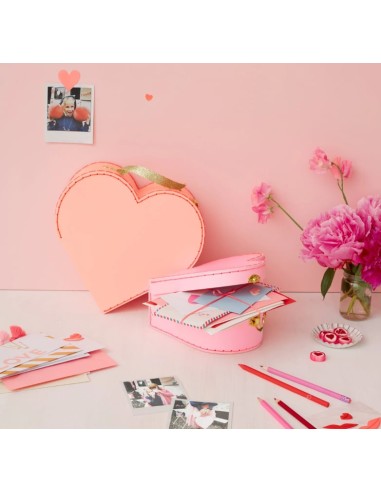 Meri Meri - Pembe Kalp Bavul 2 Adet