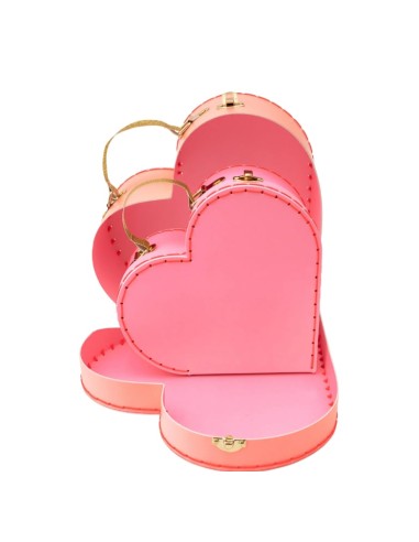 Meri Meri - Pembe Kalp Bavul 2 Adet