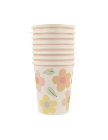 Meri Meri - Çiçekli Bardaklar (8'li)