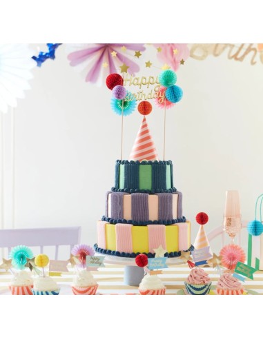 Meri Meri - Happy Birthday Pasta Süsü Meri Meri - Happy Birthday Pasta Süsü