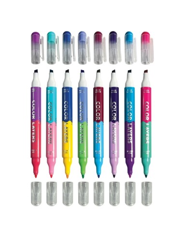 Ooly - Color Layers Çift Uçlu 8’li...