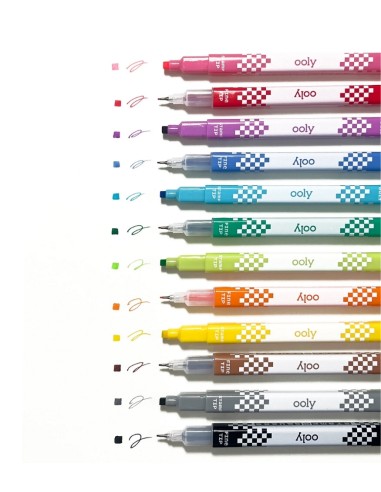 Ooly - Stamp a Square Çift Uçlu 12’li...