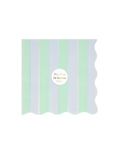 Meri Meri - Pastel Çizgili Peçeteler...
