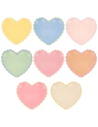 Meri Meri - Pastel Ton Kalp Tabaklar...