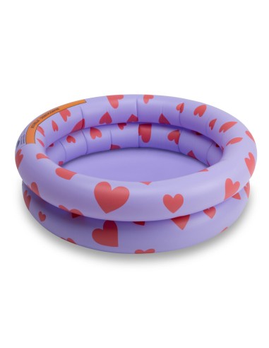 Swim Essentials - Purple w Hearts...