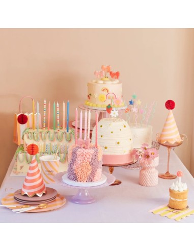 Meri Meri - Pembe Yıldızlar Mumlar