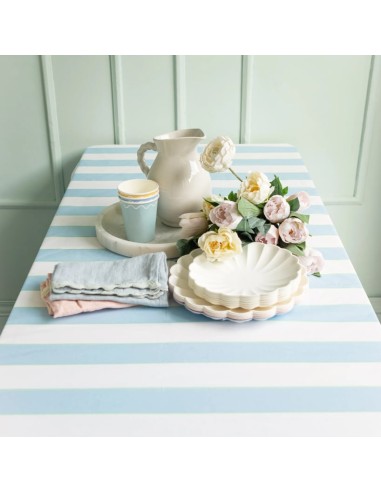 Meri Meri - Soluk Mavi Çizgili Kağıt...