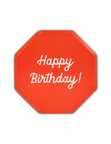 Meri Meri - Happy Birthday Tabaklar M...