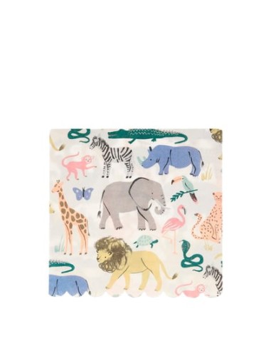 Meri Meri - Safari Peçete L 20 Adet