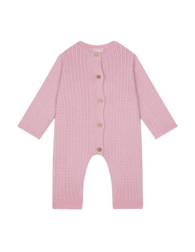 Antebies - Pembe Balıksırtı Triko Tulum Antebies - Pembe Balıksırtı Triko Tulum