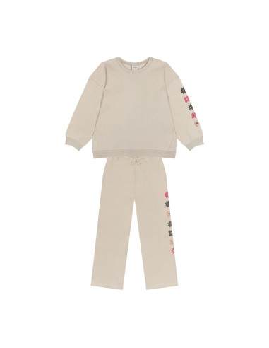 Antebies - Çiçek Sweatshirt Pantolon Set Antebies - Çiçek Sweatshirt Pantolon Set