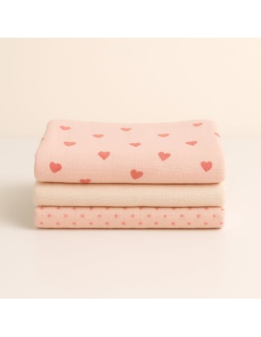 Mama Yoyo - 3'lü Müslin Set Pudra...