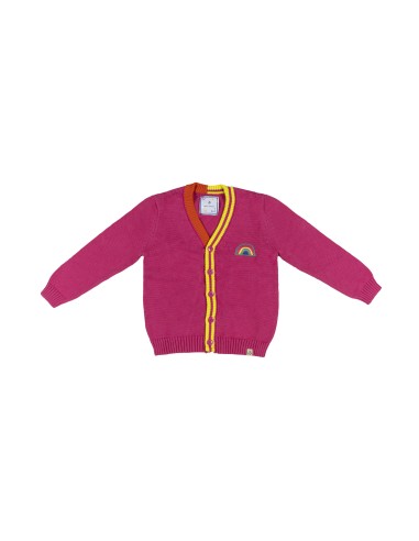 BeetleBeez - Stripes Triko Ceket Pembe