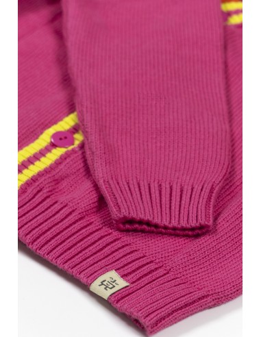 BeetleBeez - Stripes Triko Ceket Pembe