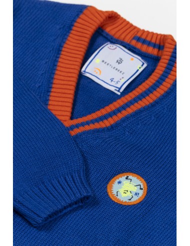 BeetleBeez - Stripes Triko Ceket Mavi...