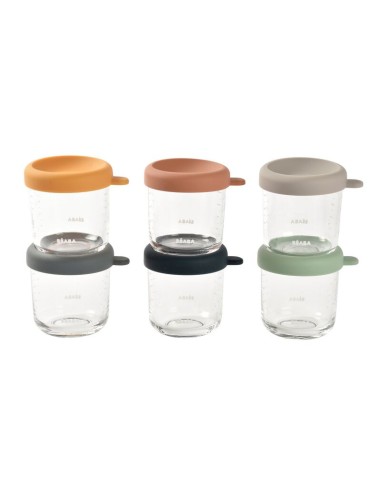 Beaba - Bebek Cam Mama Kavanozu 6lı...