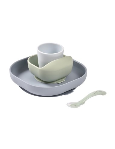 Beaba - 4lü Silikon Beslenme Seti Pebble