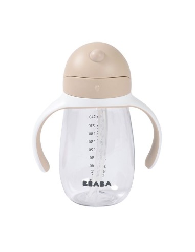 Beaba - Şeffaf Pipetli Suluk 300 ml Clay