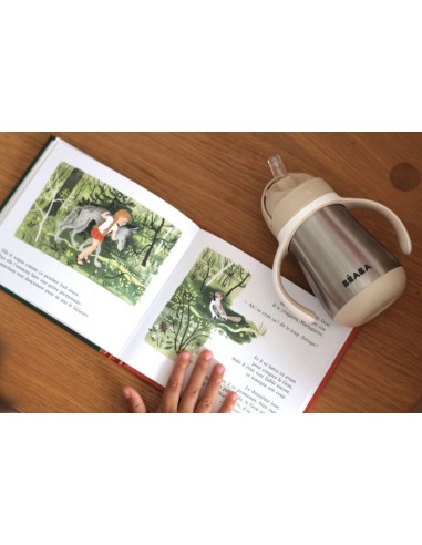 Beaba - Çelik Pipetli Suluk 250 ml Clay