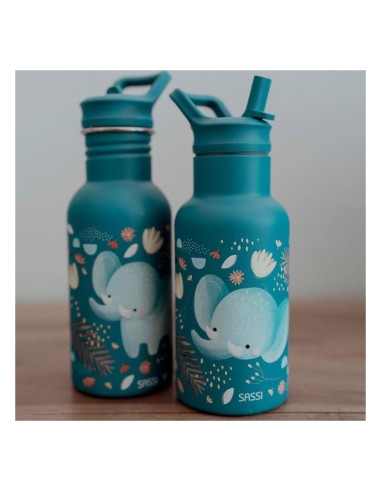 Sassi - Pipetli Çelik Termos Bilge Fil