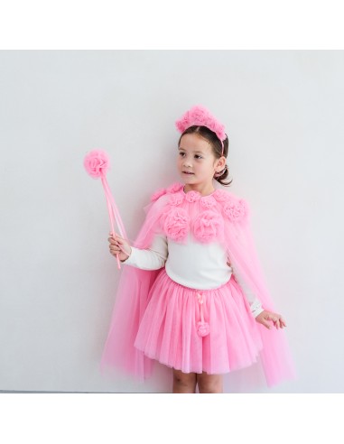 Mimi & Lula - Pink Ruffle Flower Pelerin