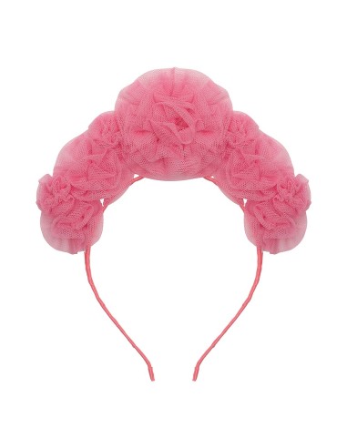 Mimi & Lula - Pink Ruffle Flower Taç