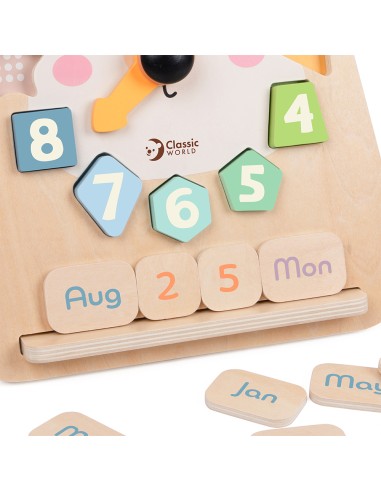 Classic World - Ahşap Eğitici Saat