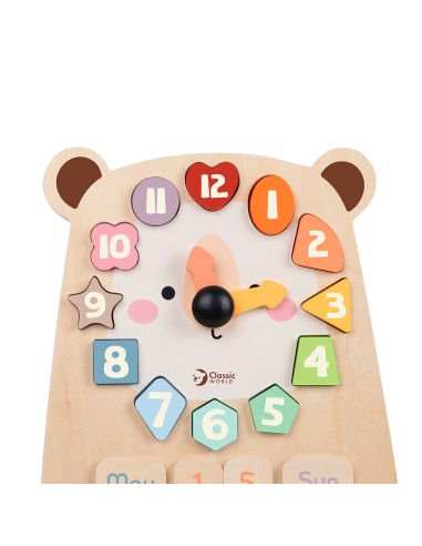 Classic World - Ahşap Eğitici Saat