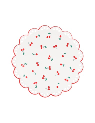 Meri Meri - Kiraz Tabak M 8 Adet