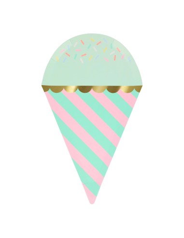 Meri Meri - Dondurma Tabak 8 Adet