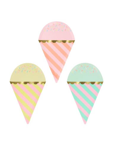 Meri Meri - Dondurma Tabak 8 Adet