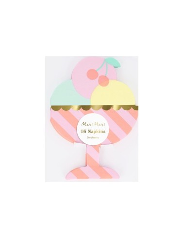 Meri Meri - Dondurma Peçeteler 16 Adet
