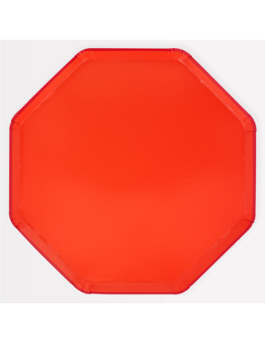 Meri Meri - Domates Kırmızısı Tabaklar L