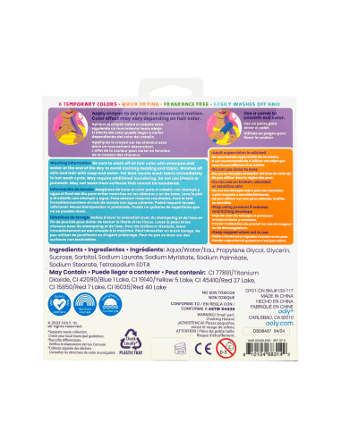 Ooly - Hair Doodlers 6lı Saç Boyama...