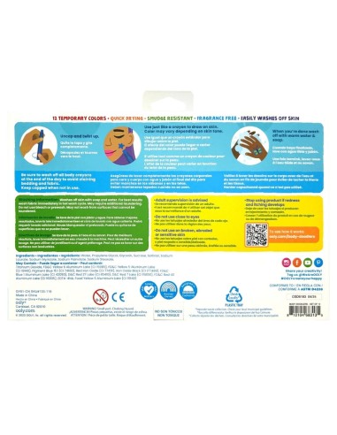 Ooly - Body Doodlers 12 li Yüz ve...