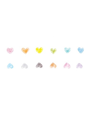 Ooly - Heart to Heart 12 Renkli Boya...