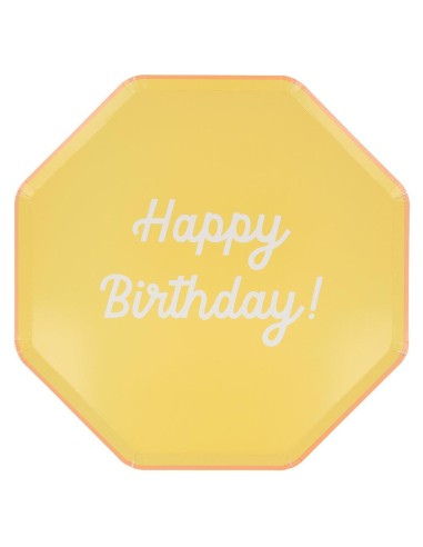 Meri Meri - Happy Birthday Tabaklar L...
